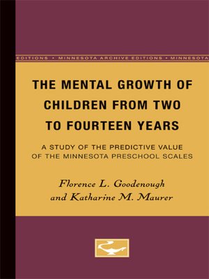 cover image of The Mental Growth of Children From Two to Fourteen Years